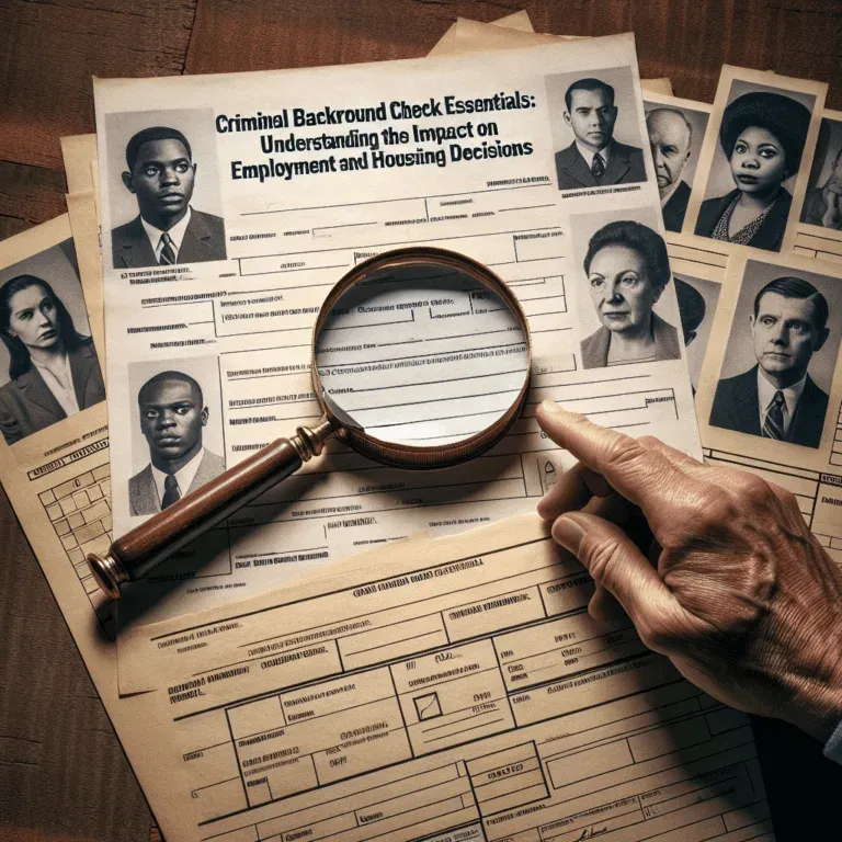 Criminal Background Check Essentials: Understanding the Impact on Employment and Housing Decisions Criminal Background Check Essentials: Understanding the Impact on Employment and Housing Decisions